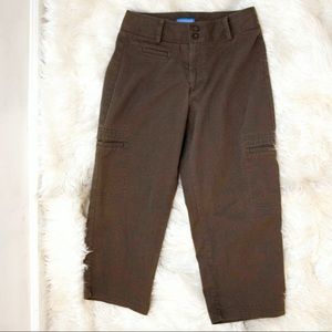 Dockers Women’s Olive Cargo Capri Shorts Medium 8